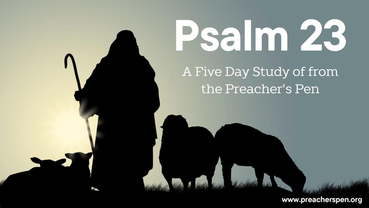 Bible Study Series 2023 – Psalm 23 – Day #3