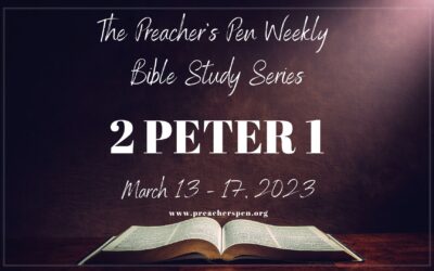 Bible Study Series 2023 – 2 Peter 1 – Day #4