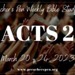 Bible Study Series 2023 – Acts 2 – Day #1
