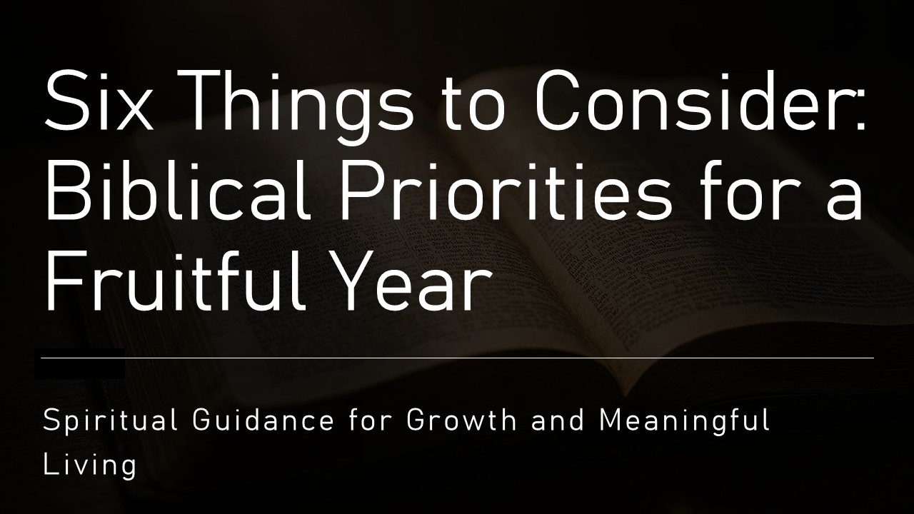 Six Things to Consider 2026